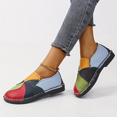 Ladies Colorblock Loafer - miękkie buty wsuwane, antypoślizgowe i wygodne