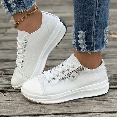 Buty sportowe zapinane na zamek i sznurowane