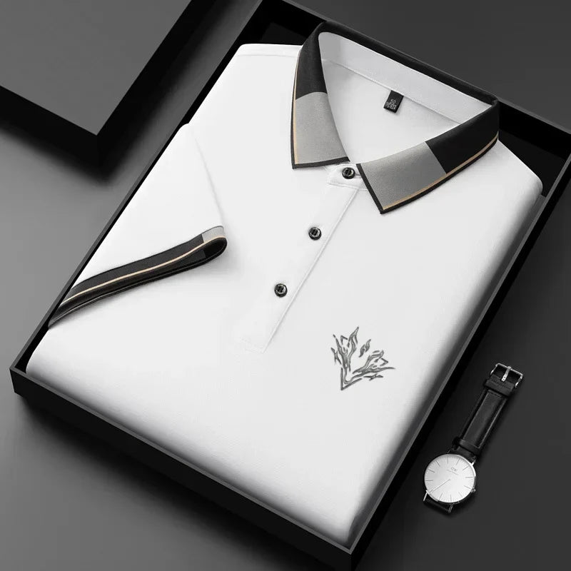 Bawełniana haftowana koszulka polo Premium Fabio™ - niezrównana elegancja i wygoda