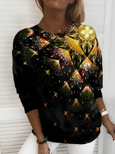 Stylowa bluza Flare Cubic z efektownym nadrukiem