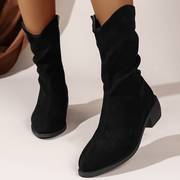 Greta - Damskie buty z mocnym, masywnym obcasem