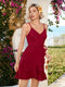Elegancka sukienka bodycon midi z dekoltem w serek, paskiem w talii i falbankami