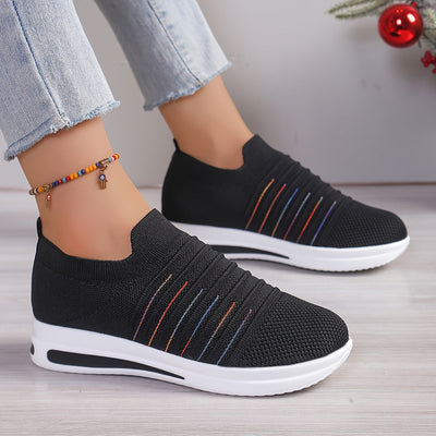 Letnie loafersy damskie - oddychające, lekkie buty wsuwane z odkrytymi palcami