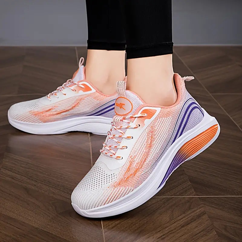 Oddychające buty na platformie z dzianiny