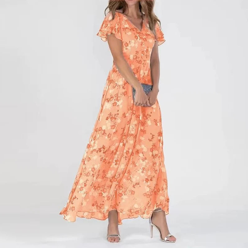 Letnia długa sukienka Daisy™ - żywe kolory zapewniają świeży i modny wygląd!