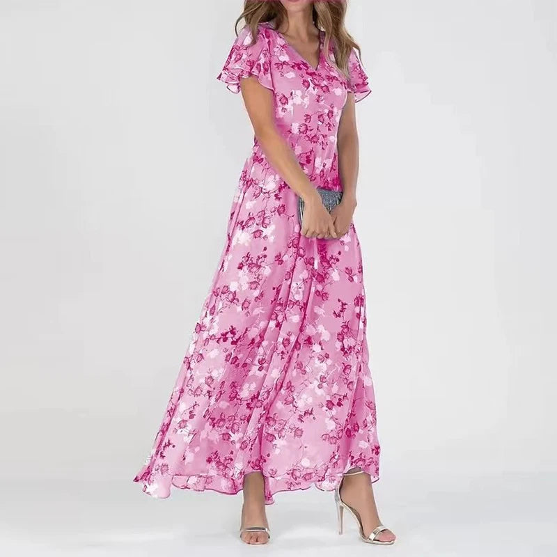 Letnia długa sukienka Daisy™ - żywe kolory zapewniają świeży i modny wygląd!
