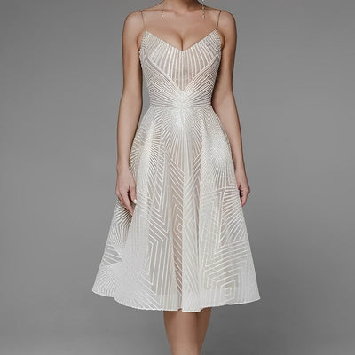 Symmetry Line Elegancka sukienka wieczorowa