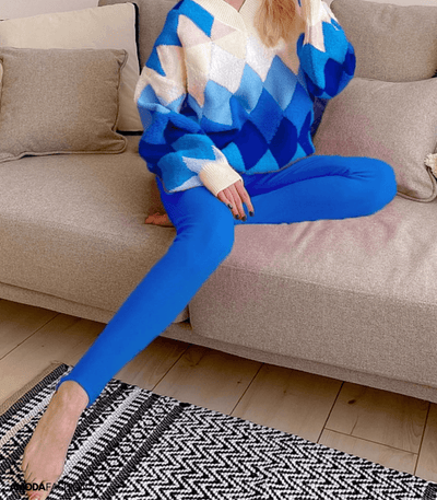 Legginsy ze ściągaczem z podeszwą