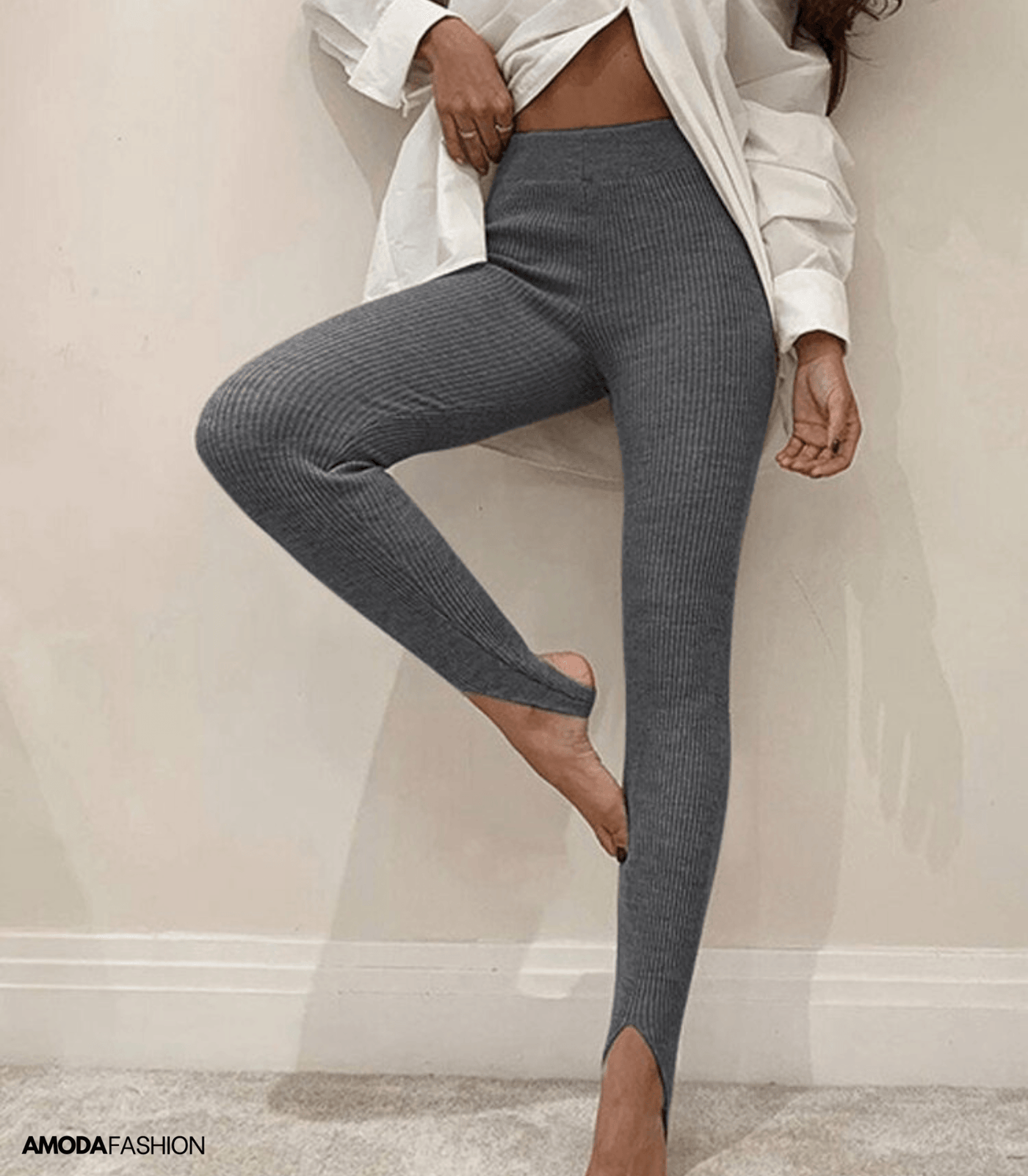 Legginsy ze ściągaczem z podeszwą