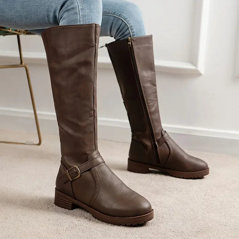 Damskie buty jeździeckie Giana z szeroką łydką