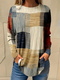 T-shirt z kolorowymi wstawkami w stylu vintage