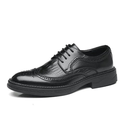 Ażurowe Buty Oxford Ze Sztucznej Skóry Z Wingtip Męski | Ideel til afslappede dage