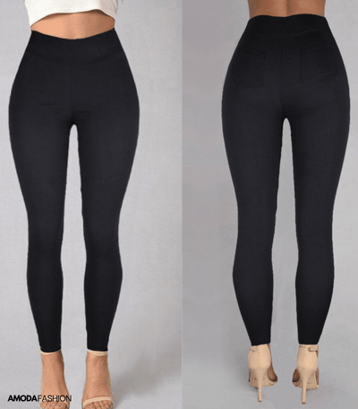Legginsy dżinsowe z kieszenią z tyłu