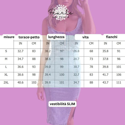 Sara™ - Dżinsowa sukienka o wąskim kroju zapewniająca elegancki wygląd