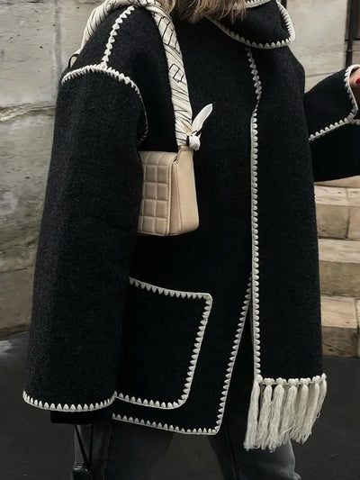 Anna - Kurtka z szalowym kołnierzem