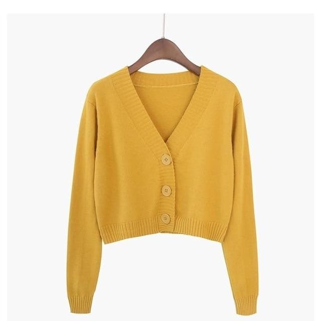 Bawełniany Zapinany Sweter