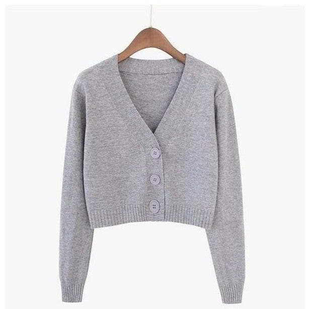 Bawełniany Zapinany Sweter