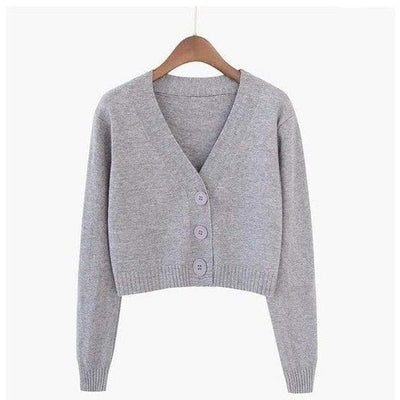 Bawełniany Zapinany Sweter