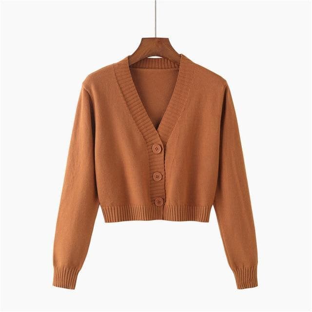 Bawełniany Zapinany Sweter