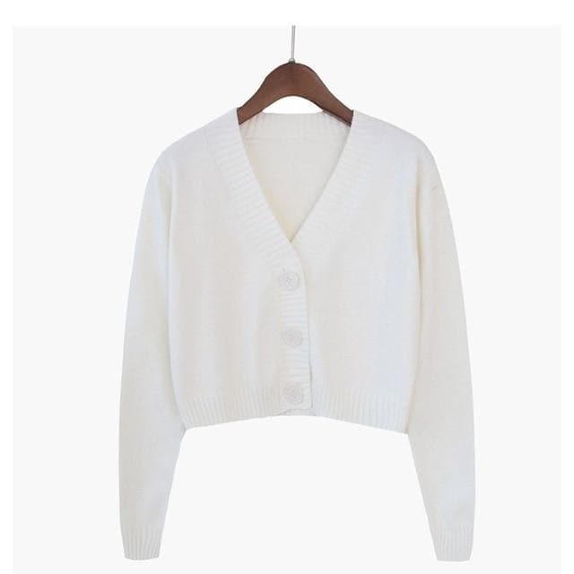 Bawełniany Zapinany Sweter