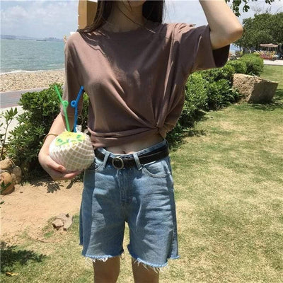 Bawełniany T-shirt Oversize