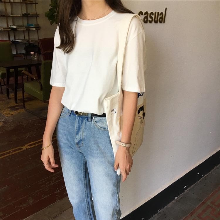 Bawełniany T-shirt Oversize
