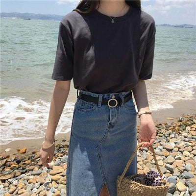 Bawełniany T-shirt Oversize