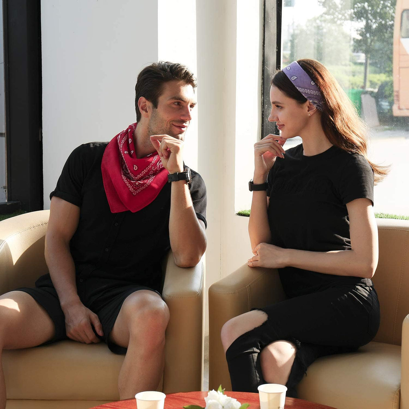 Bawełniana Wzorzysta Bandana