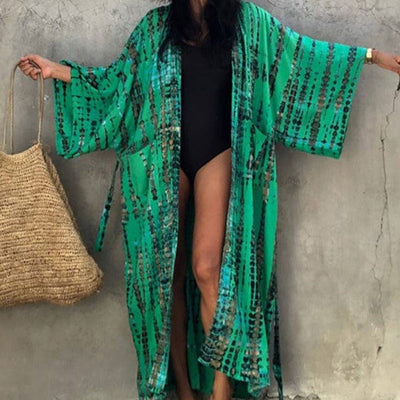 Bawełniane Kimono Plażowe
