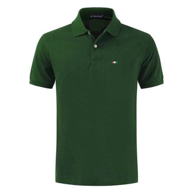 Bawełniane Polo W Jednolitym Kolorze