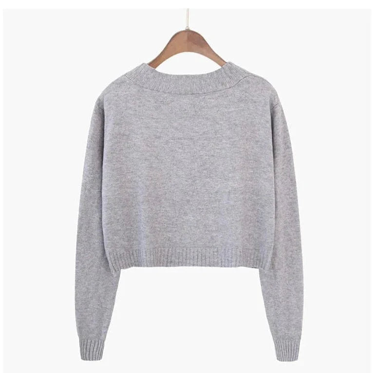 Bawełniany Zapinany Sweter