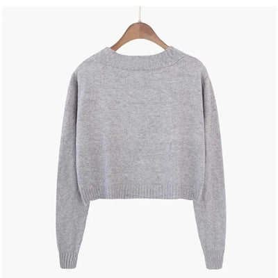 Bawełniany Zapinany Sweter