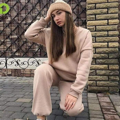 Bawełniany Komplet Dresowy Oversize