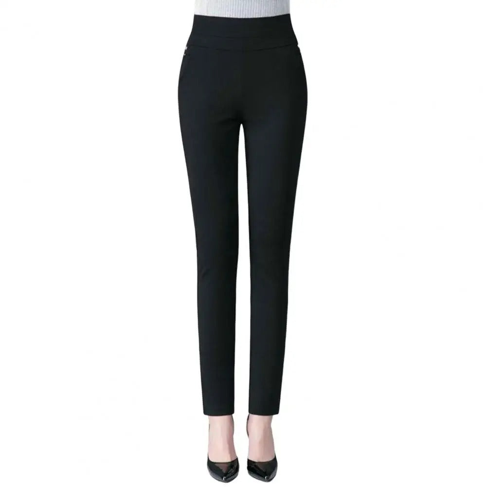 Casual Broek - Elastyczny, Zacht & Comfortabel, Ademend, Effen Kleur, Relaxte Pasvorm