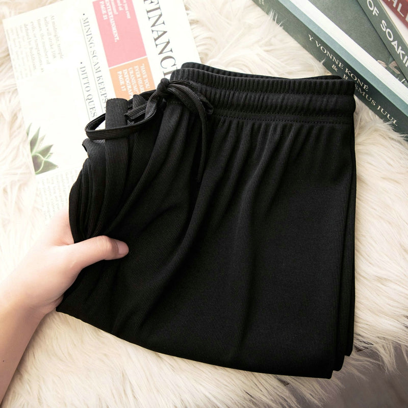 Damskie jedwabne, lekkie, szerokie nogawki, designerskie spodnie casual