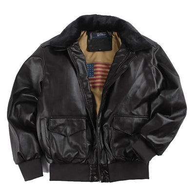 Lester - Zimowa skórzana kurtka motocyklowa w stylu vintage