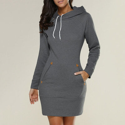 Ewa - Sukienka hoodie damska