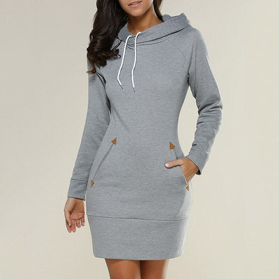 Ewa - Sukienka hoodie damska