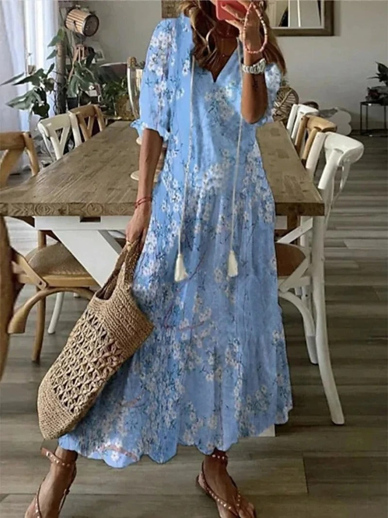Mandy - Sukienka maxi w stylu boho