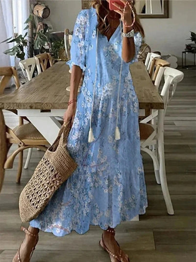 Mandy - Sukienka maxi w stylu boho