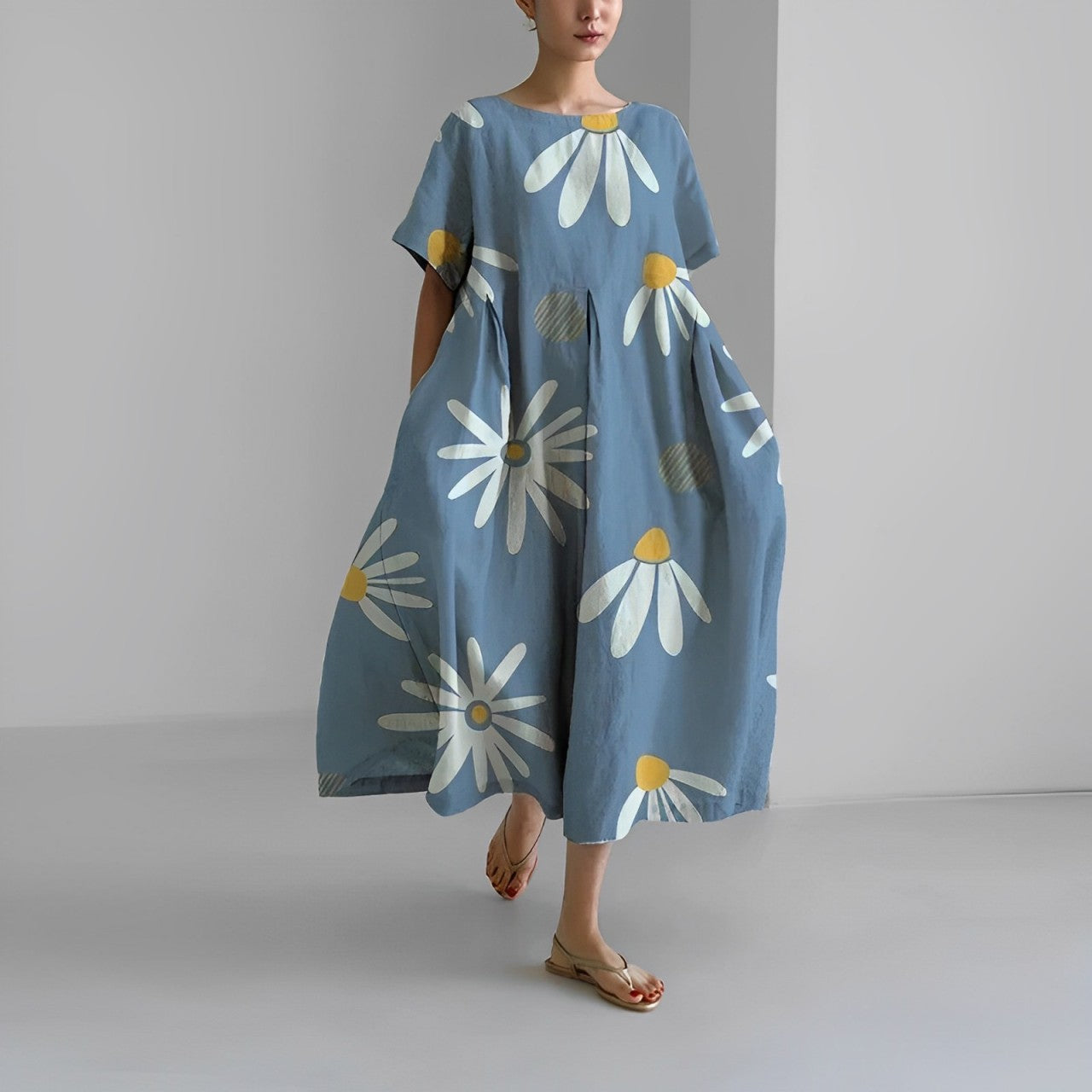 Sukienka boho z cudowną kwiatową fantazją Genova™️