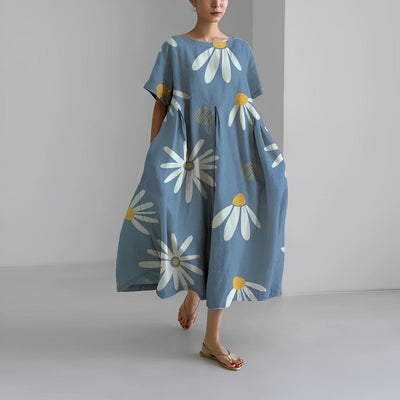 Sukienka boho z cudowną kwiatową fantazją Genova™️